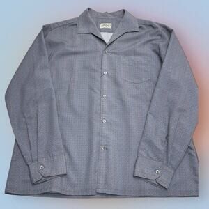 ARNIE Men’s XL Gray Paisley Dress Shirt VINTAGE ARNOLD PALMER GOLF